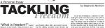 Tackling Freedom